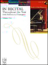 In Recital Throughout the Year piano sheet music cover